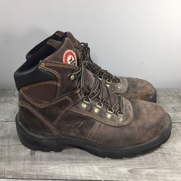 Irish Setter 83608 Ely Brown Leather Work Steel Toe Mens Boots